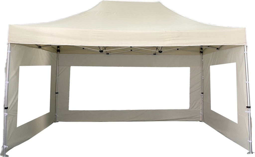 3x4,5m PROFI-ZELTE Faltpavillon Alurahmen Hexagon 40mm, 100% wasserdicht