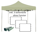 2x2m PROFI-ZELTE Faltpavillon, 30mm-Alu, 100% wasserdicht